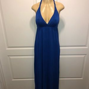 Blue Robe Twist Strap Racerback Dress